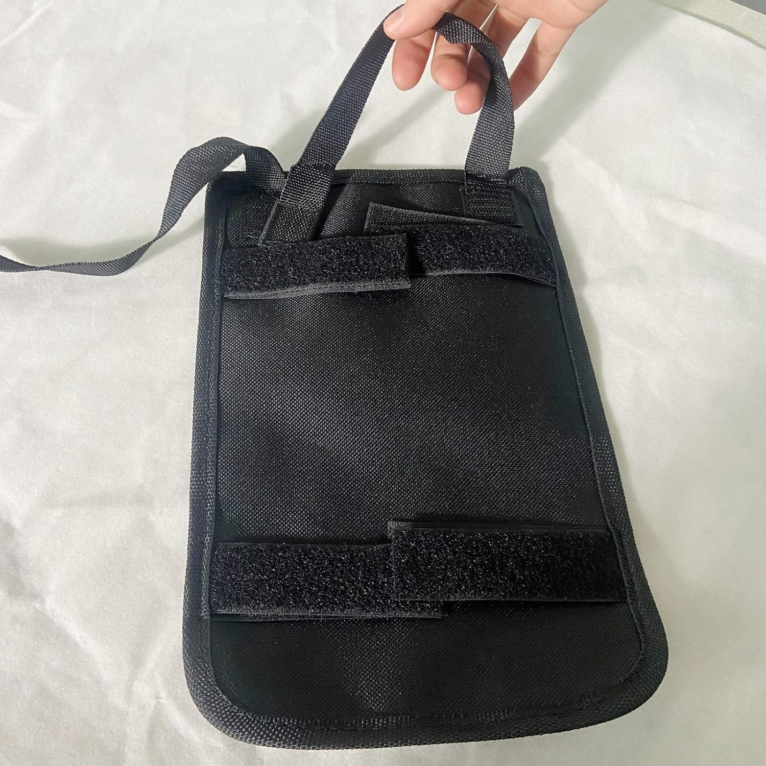 Hyuduo Crutch Organizer Bag, Oxford Fabric Pouch with Multiple Pockets for Underarm Crutches, Ideal for Seniors and Limited Mobility Users image number 2