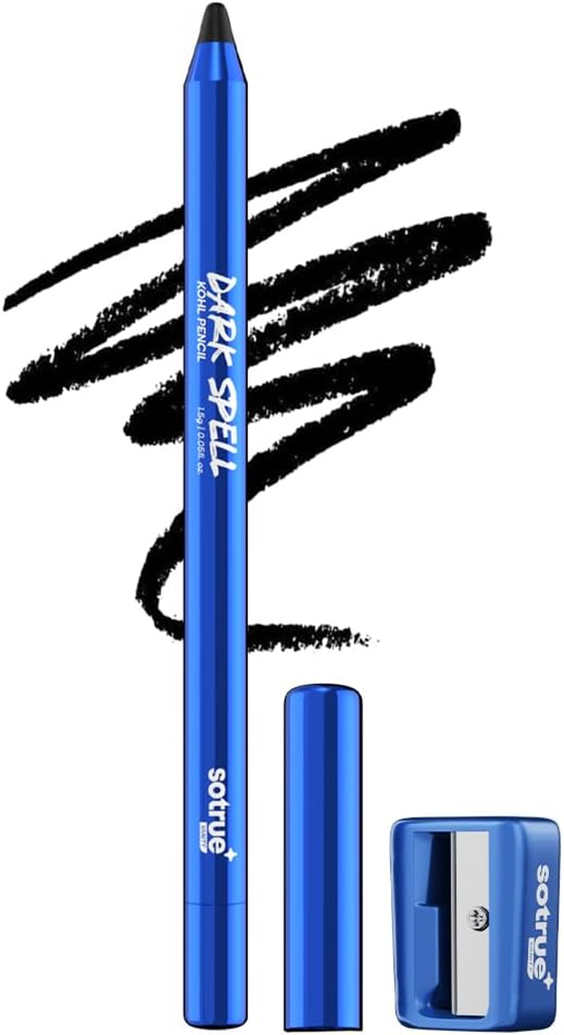 Sotrue Dark Spell Kohl Kajal Pencil with Sharpener | Smudgeproof, 24 Hours Long Stay | One Swipe Application | Matte Finish |1.5 Gm image number 5