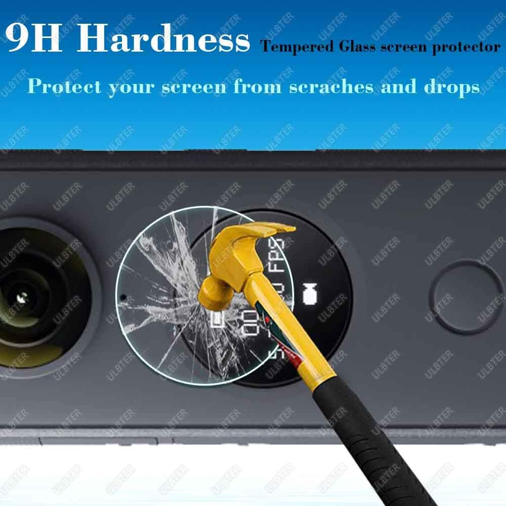 Screen Protector for Insta360 ONE X2 + Black Rubber Sleeve,Ulbter Silicone Protective Case for Insta 360 ONE X2 Panoramic Action Camera Accessory image number 2