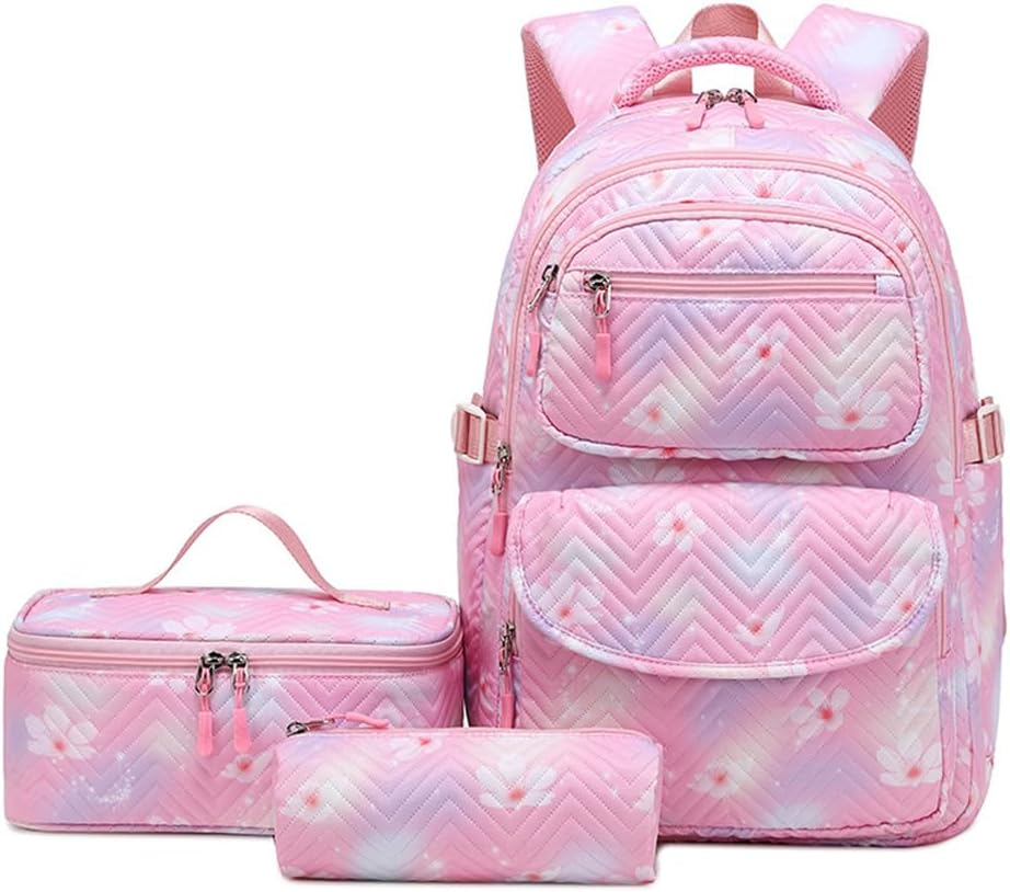 Backpack for Girls Boys Kids School Bag for Elementary Middle Bookbag Lightweight Casual Back Pack for Teens