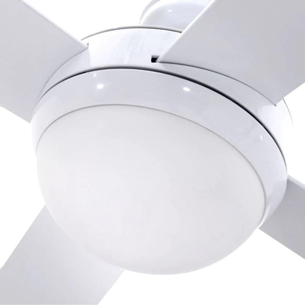 Devanti 52" Ceiling Fan with Light and Remote, 3 ABS Blades, DC Motor, 6 Speeds, 8H Timer, Reversible, 3 Colour Lighting, Quiet Breezes, 130Cm Fan for Indoor Bedroom Living Room - White image number 6