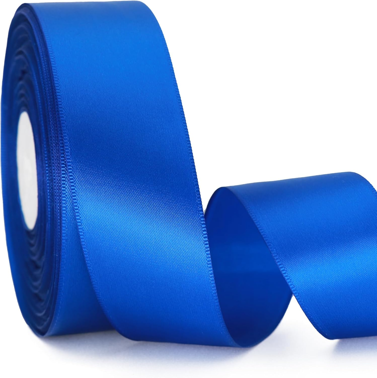 Black Ribbon 1-1/2 Inch 30 Yards Satin Ribbon Polyester Fabric Single Sided Ribbon for Gift Wrapping, Flower Bouquet, Handmade Eternal Flower, Wedding Party Decoration - Black image number 2