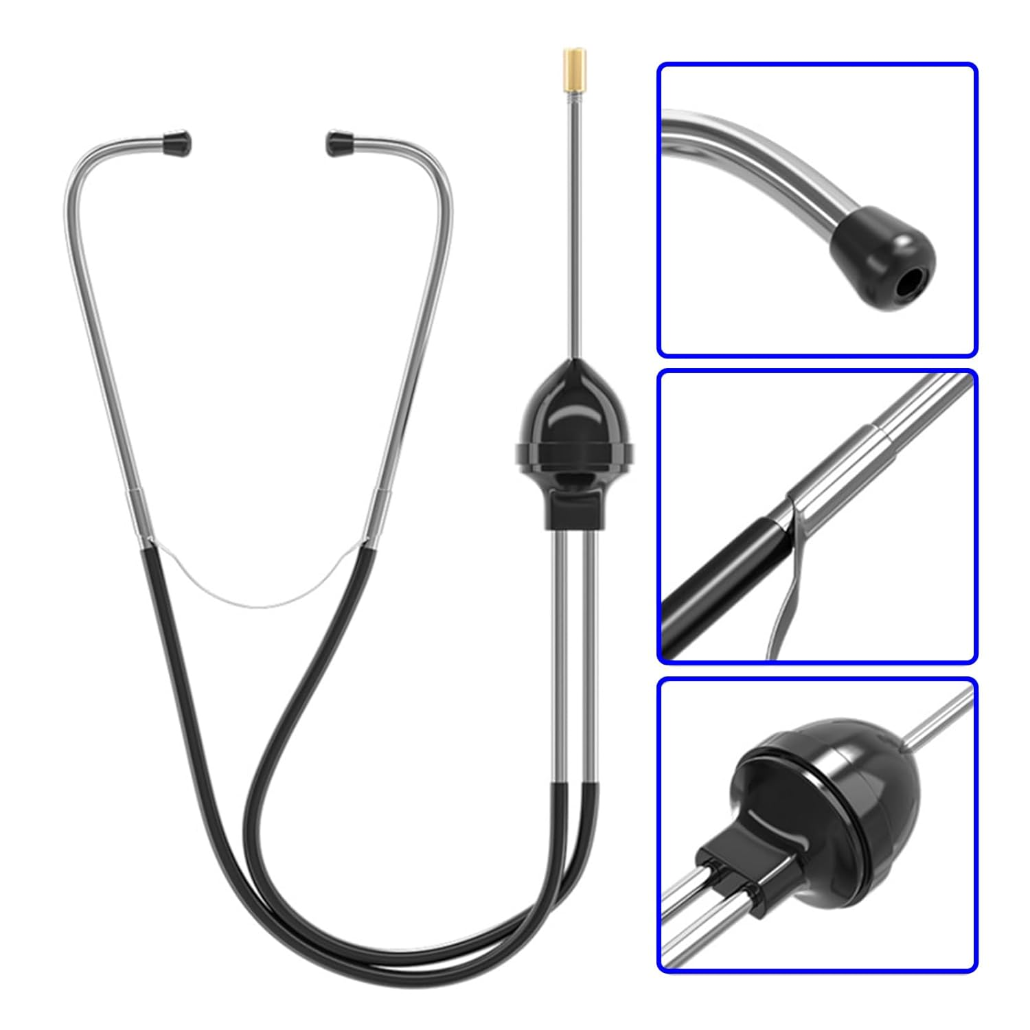 Mechanic Stethoscope Engine Stethoscope Upgraded - Cylinder Stethoscope Car Mechanic Mechanical Internal Detector Engine Hearing Aid Car Engine Diagnostic Tool Hearing Tool