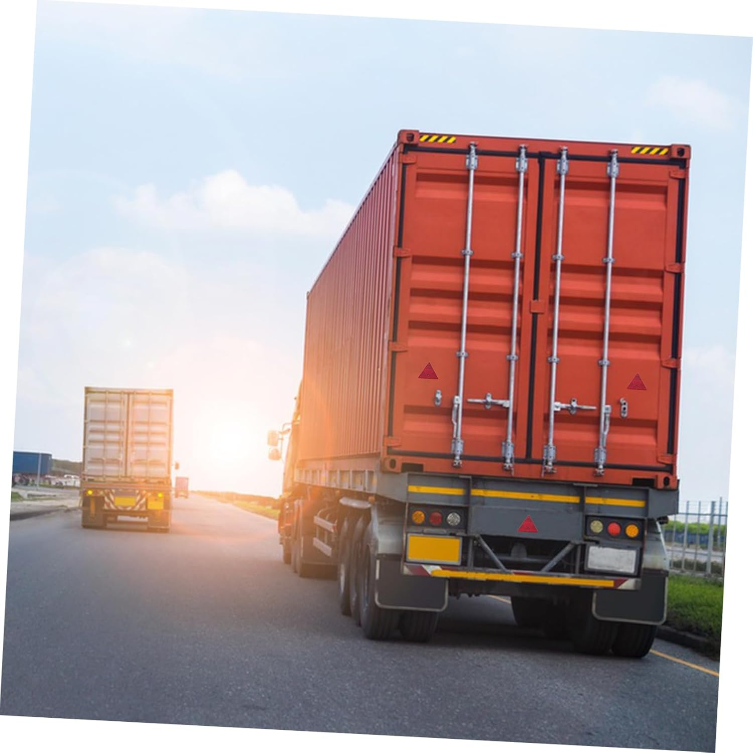 Emergency Triangle Reflective Sign Car Warning Triangle Weatherproof Plastic image number 3