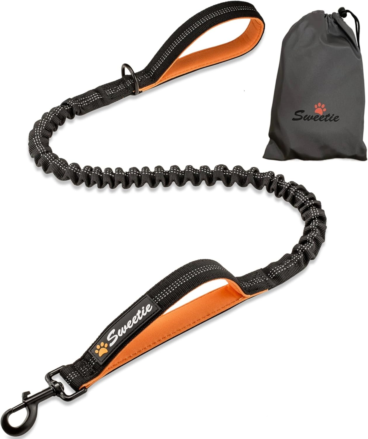 Sweetie Bungee Dog Lead Shock Absorbing Leash, M, Black, 131 G image number 2