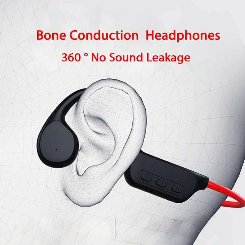 Bone Conduction Swimming Headphones,Ipx8 Sports Earphones,With MP3 Mode 32GB Memory up to 8 Hours Playtime Bluetooth 5.4 Ear Buds Secure Fit for Running and Fitness image number 4