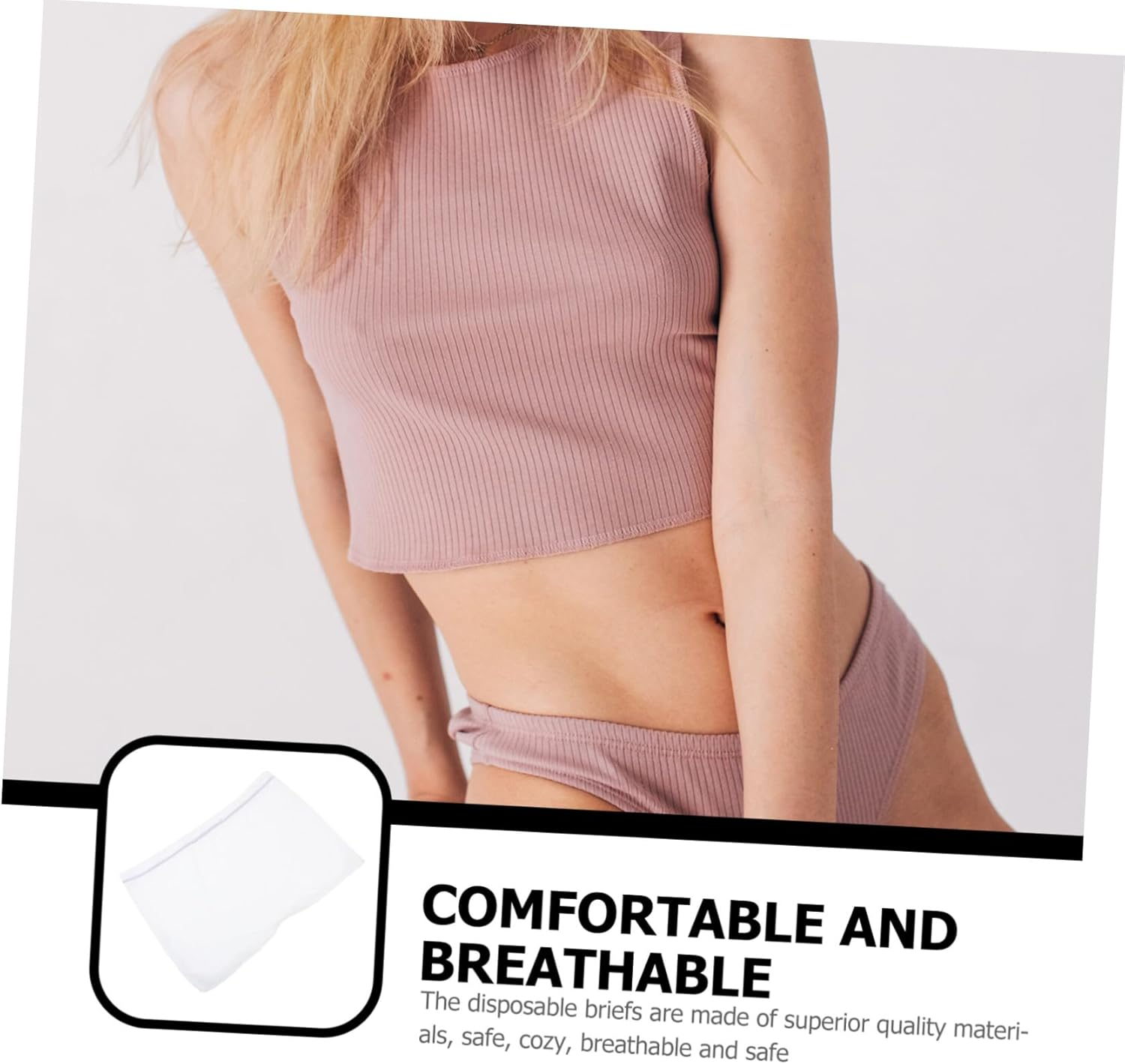 Disposible Underwear for Women 2Pcs Comfortable Sanitary Pants for Menstrual Maternity Care image number 6