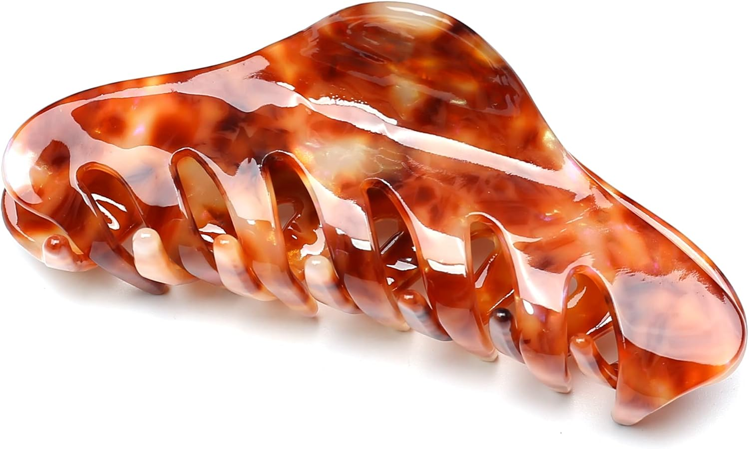 Qingoo Large Acetate Hair Clip Beautiful Women'S Hair Clip Headpiece Elegant Hair Accessory (Wine Red) image number 3