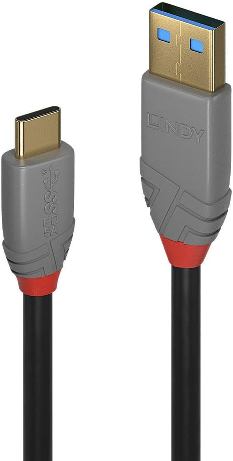 USB 3.2 Type a to C Cable, 10Gbps, 5A, PD, Anthra Line, 3M image number 1