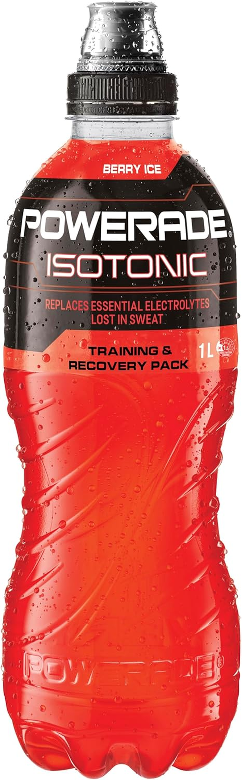Powerade ION4 Berry Ice Sports Drink Multipack Sipper Cap Bottles 12 X 1L image number 4