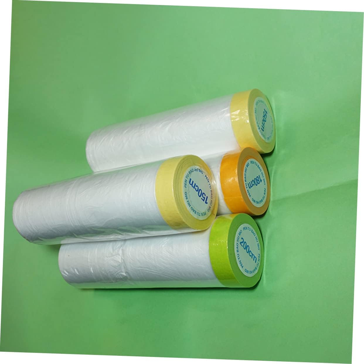 HOMSFOU 6 Rolls Masking Paper Protective Film 55Cm-1.5M X 25M Weak Adhesive Dustproof Masking Film for Automotive Painting and Furniture Renovation image number 2