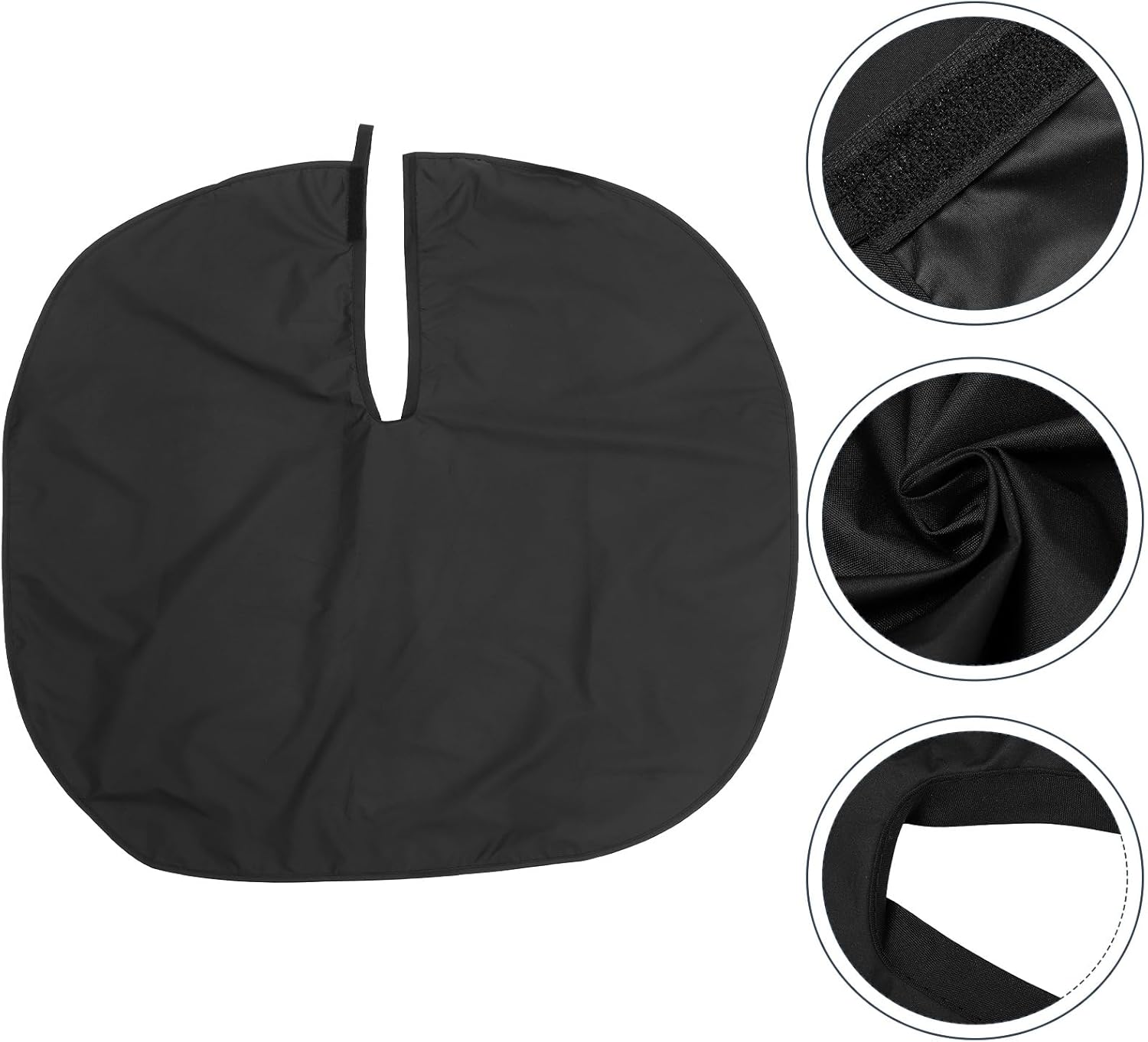 Healeved Waterproof Hair Shawl - Adjustable Black Hair Cutting Cape for Salon and Home Use Comfortable and Lightweight Hairdresser Smock image number 5