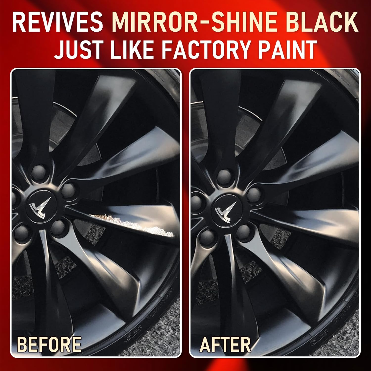 SMAPHY Black Rim Touch up Paint, Wheel Repair Paint Quick and Easy, Touch up Paint for Cars Wheel, Black Car Rim Paint for Car Wheel Repair, Universal Color for Rims (Gloss Black) image number 5