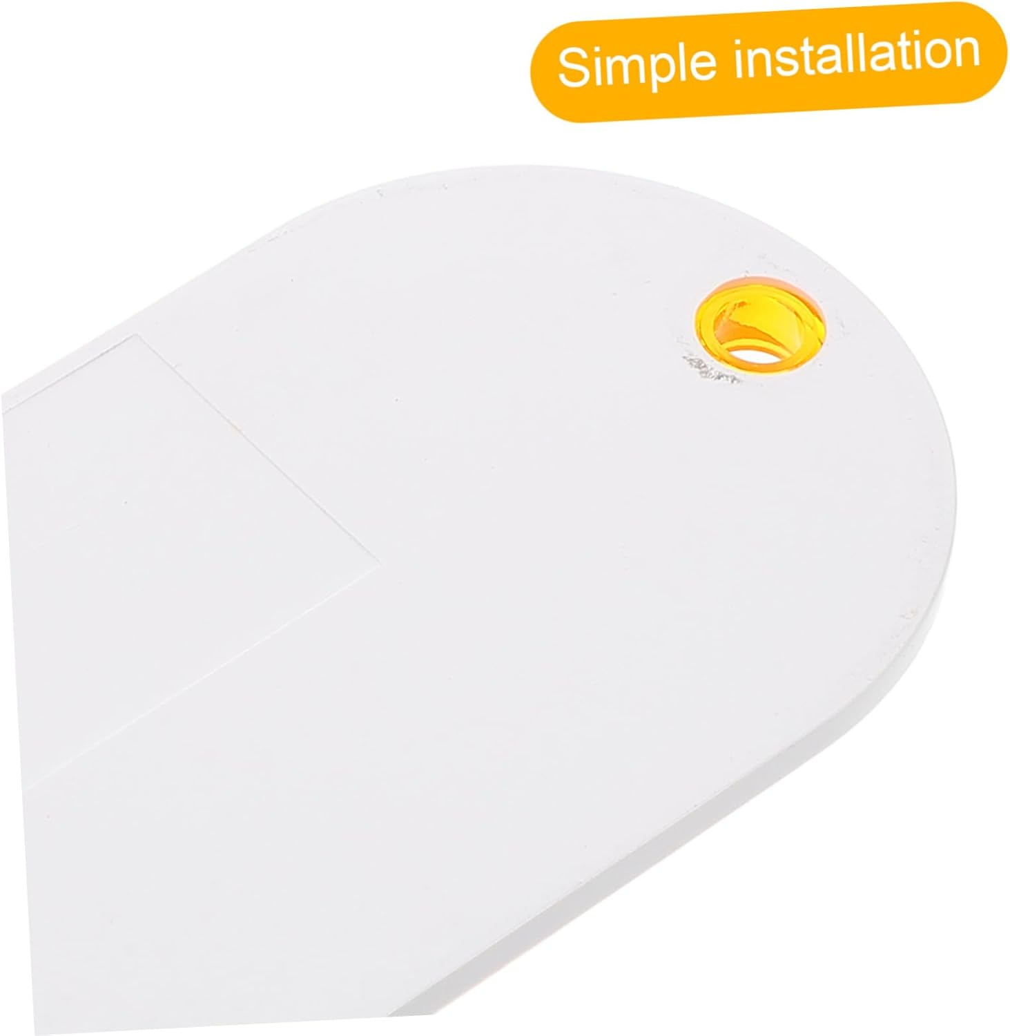 10Pcs Oval Amber Trailer Reflectors for Driveway Fence and Mailbox Self-Adhesive High Visibility Reflective Stickers for Cars Bikes Boats Easy Installation image number 2