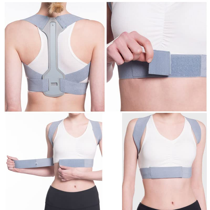 AIMALL Posture Clavicle Shoulder Support Corrector Back Straight Brace Adjustable Strap, Stability & Alignment, Breathable Fabric, for Men & Women, Sizes S (28"-32"), M (32"-36"), L (36"-44") image number 4