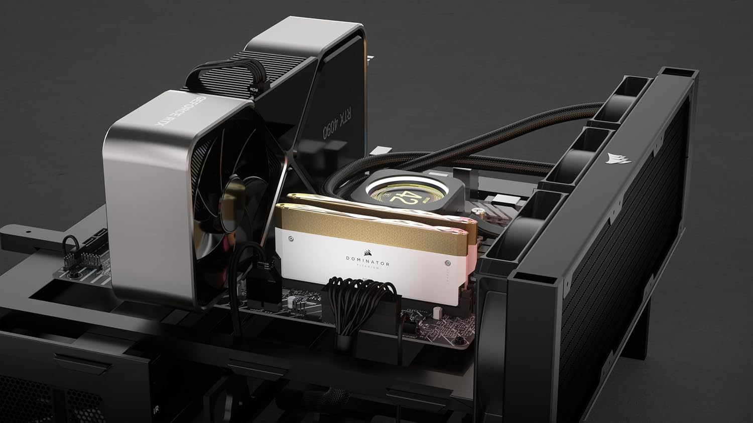 CORSAIR Dominator Titanium Wave Accessory Kit &ndash; X2 RGB LED Lightbar for CORSAIR Dominator Titanium Memory &ndash; Gold image number 4