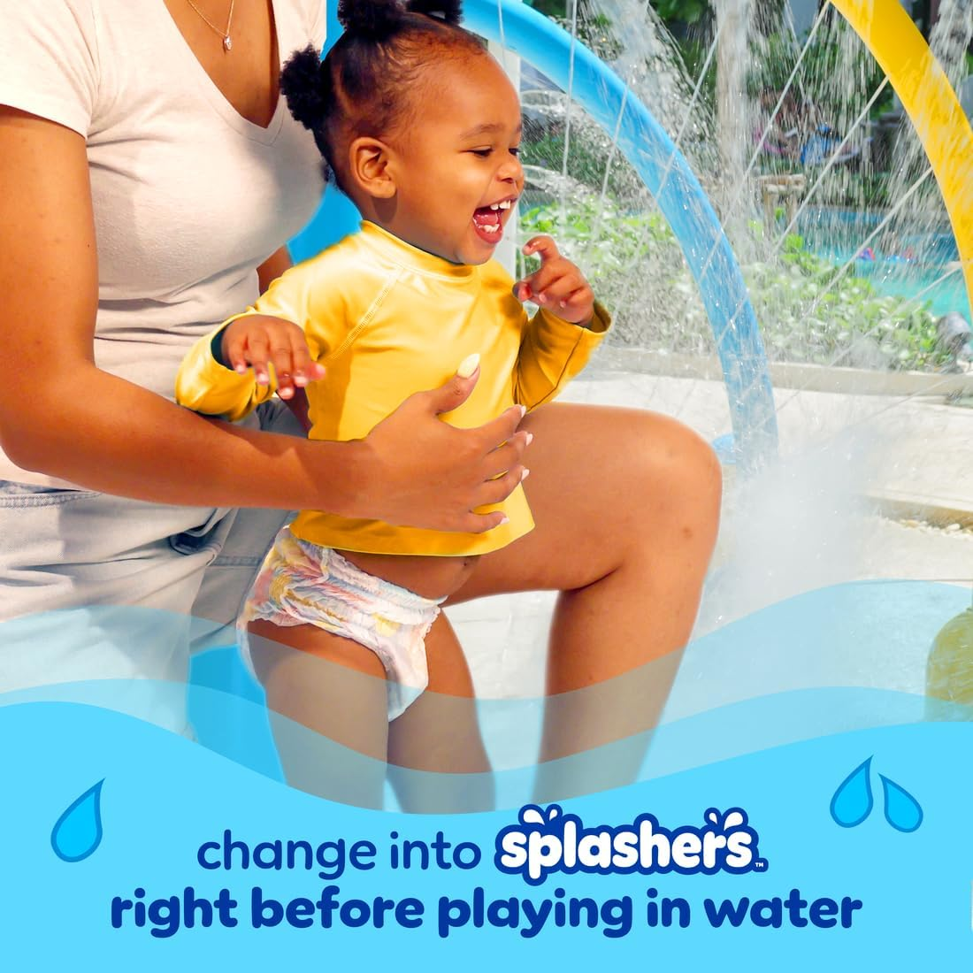 Pampers Swim Diapers Size 4 (20-33 Lb), 18 Count - Splashers Disposable Swim Pants, Medium image number 6