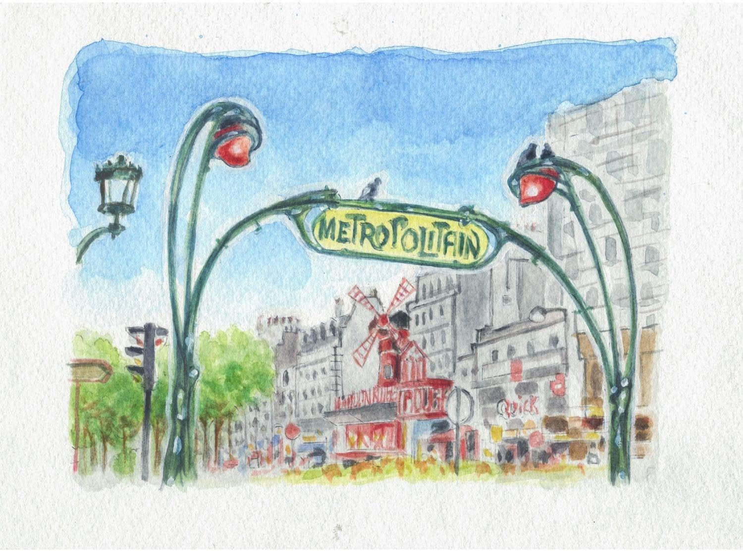 Clairefontaine Etival Watercolour Learning Pad, Cityscapes, 10 X 15 Cm image number 5