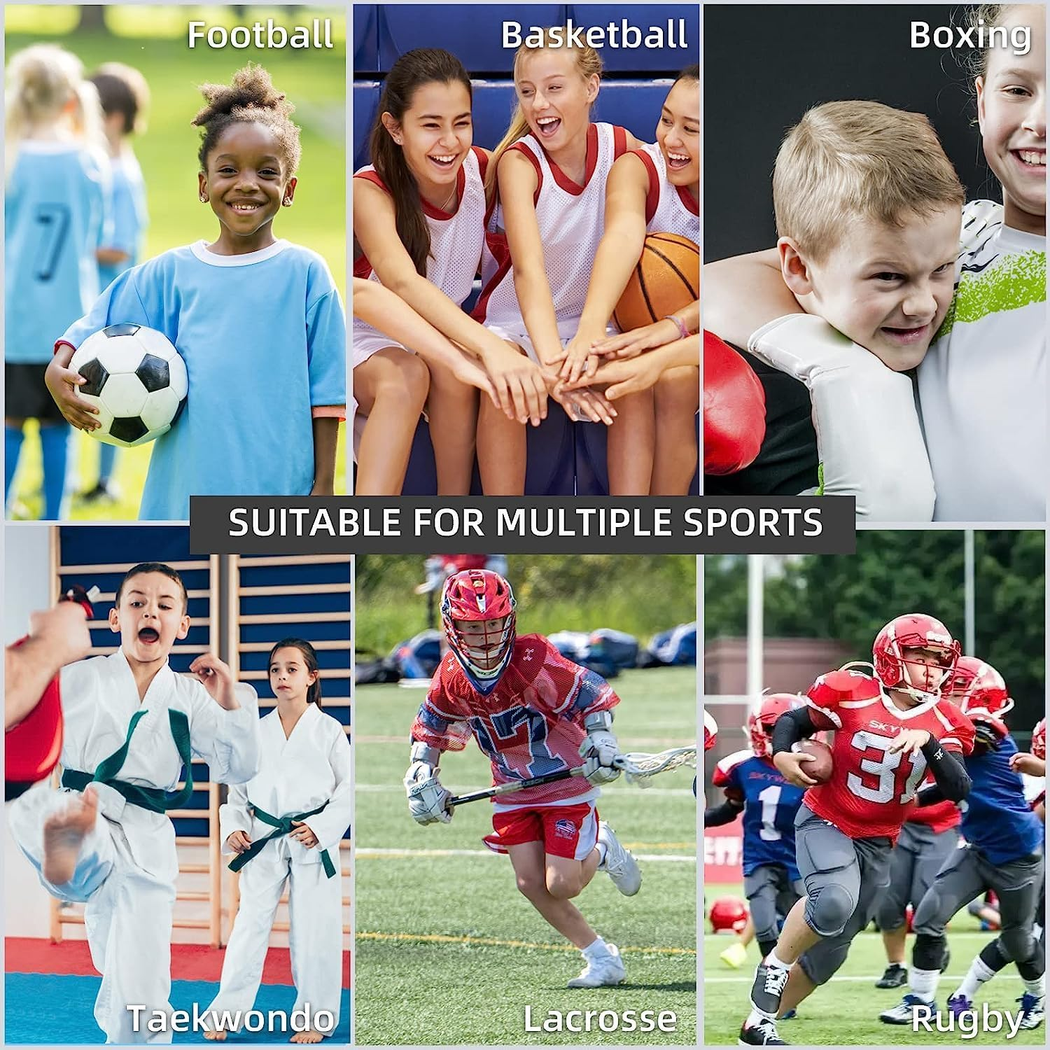 4 Pack Kids Youth Mouth Guard for Sports, Mouthguard Slim Fit, Boys Girls Soft Mouthguard with Case,Professional Sport Mouthguard for Football Lacrosse Basketball Taekwondo Boxing MMA Rugby Karate image number 6