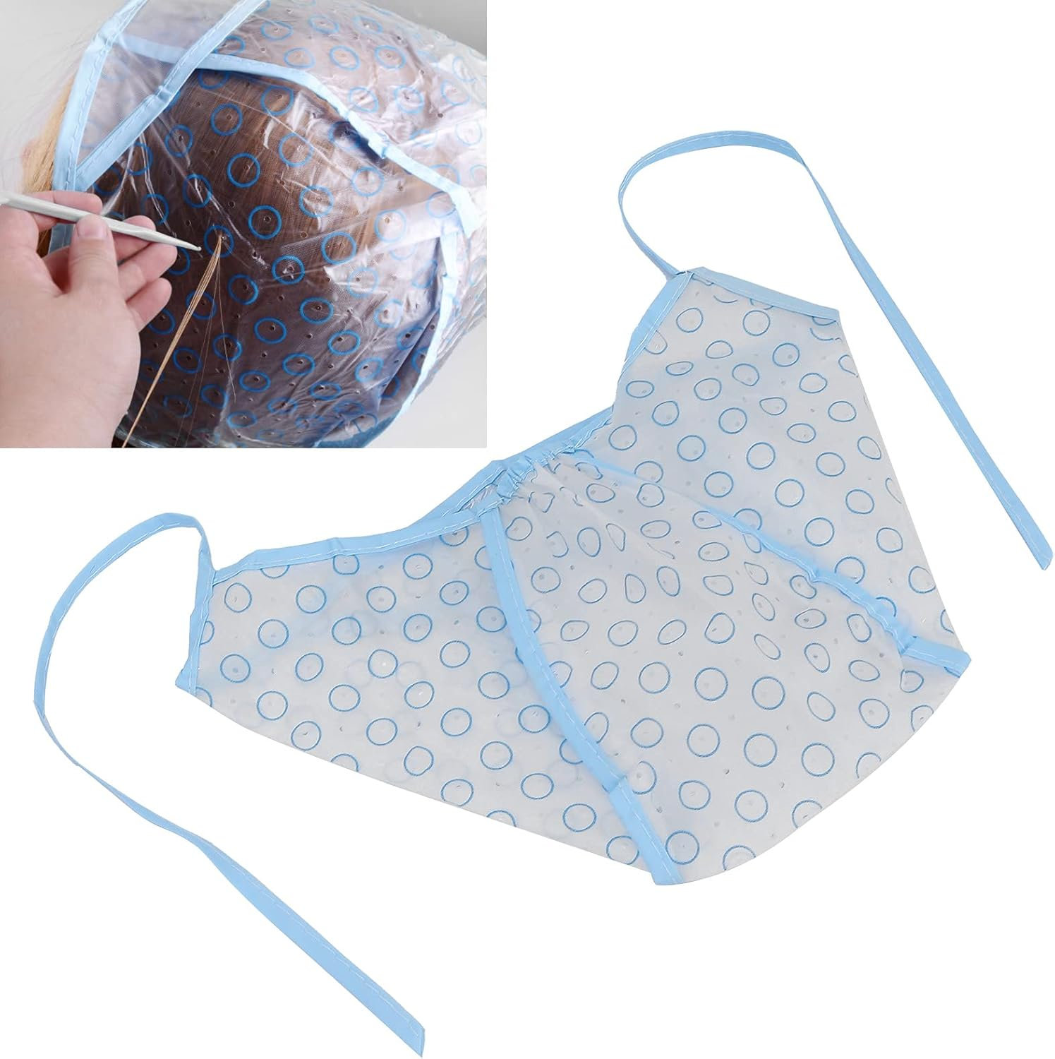 Hair Highlighting Cap, Hair Highlighting Cap Set Reusable Hair Coloring Cap, for Home Hair Salon