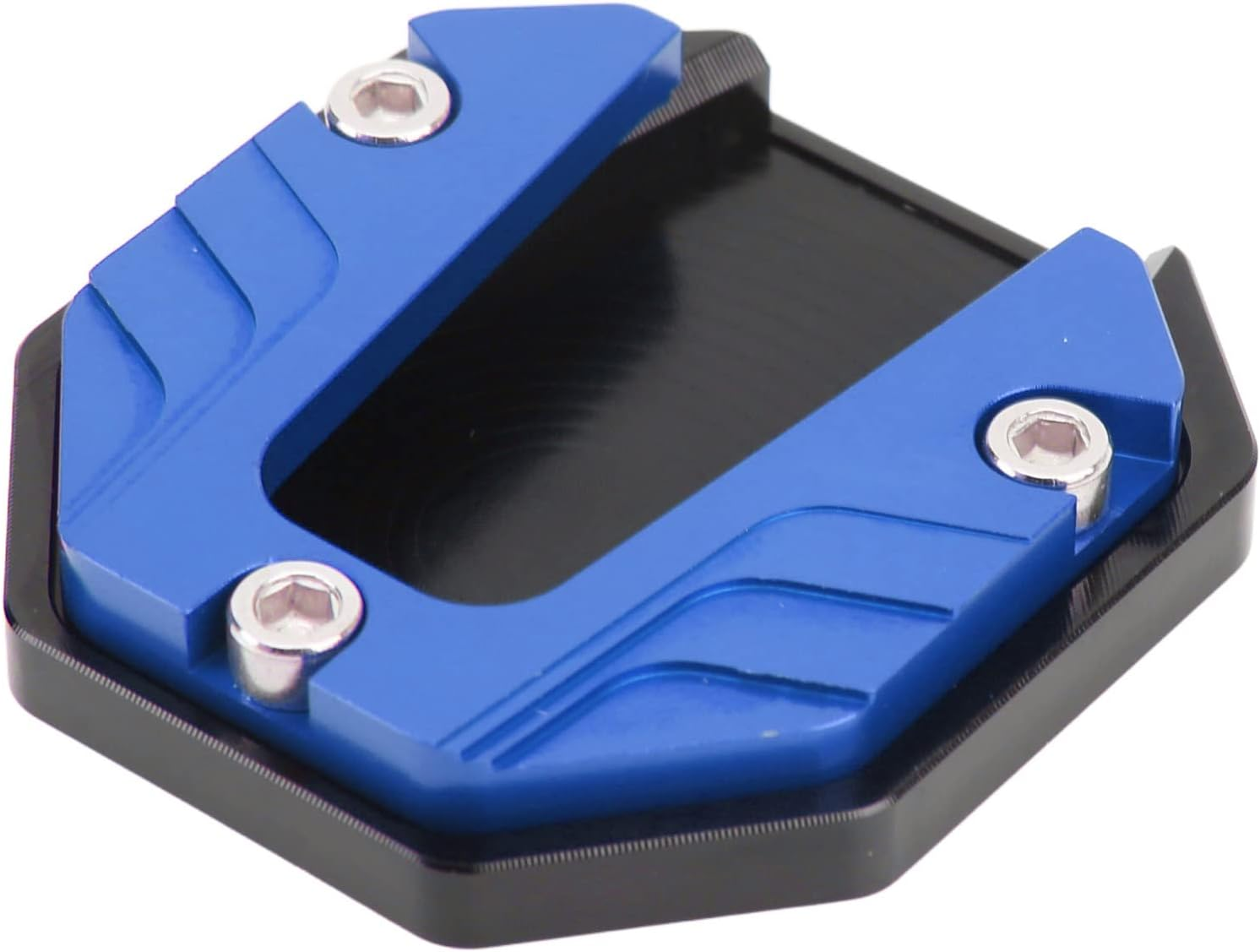 Motorcycle Kickstand Extension Pad Support Plate Motorcycle Kickstand Pad High Strength Sturdy Extender Motorbike Side Stand Shoe for Outdoor Surface Red Foot Controls