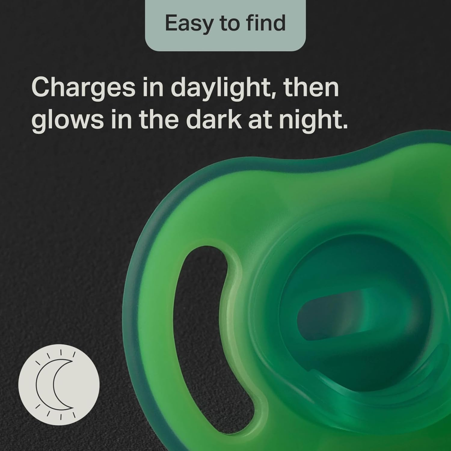 Tommee Tippee Ultra-Light Stayput Day and Night Soothers, 6-18M, 4 Pack, One-Piece Silicone Design, Soft Skin Feel