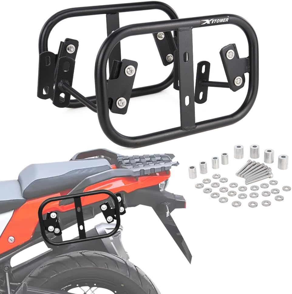 Xitomer Side Carrier Compatible with V-Strom 650 / XT 2017-2025, V-Strom 1000 ABS/XT 2014-2019, V-Strom 1050 2020-2023 Saddlebag Support Racks Motorcycle Pannier Racks Luggage Rack image number 2