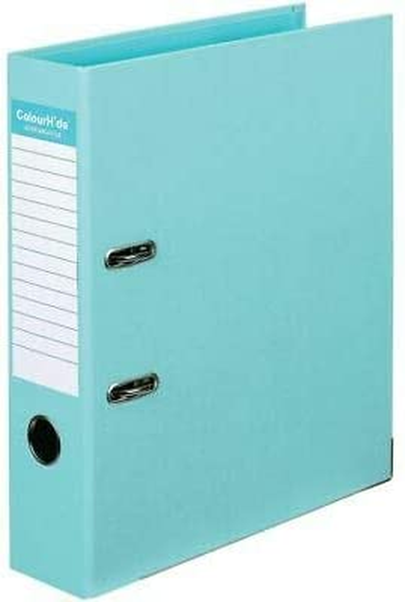 Colourhide PE Lever A4 Arch Binder, Aqua 6802032J