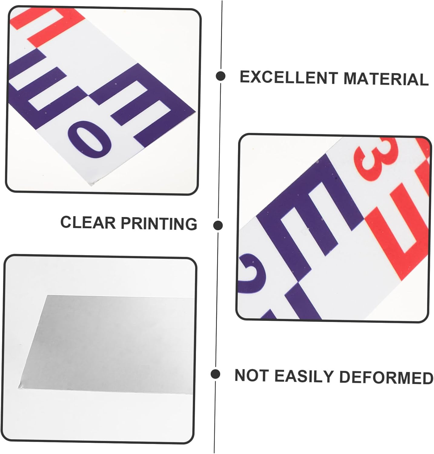 Reflective Water Level Gauge Sticker Aluminum Self-Adhesive Pool Ruler for Accurate Water Height Measurement with Clear Scale and Easy Application and Corrosion-Resistant Red Blue image number 1