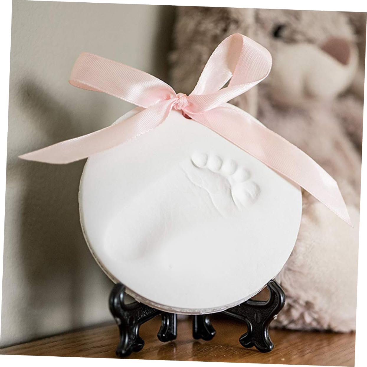 4Pcs Handprint Footprint Kit for Newborns Dymadon Born Memory Handprint Footprint Pad Decorative image number 4