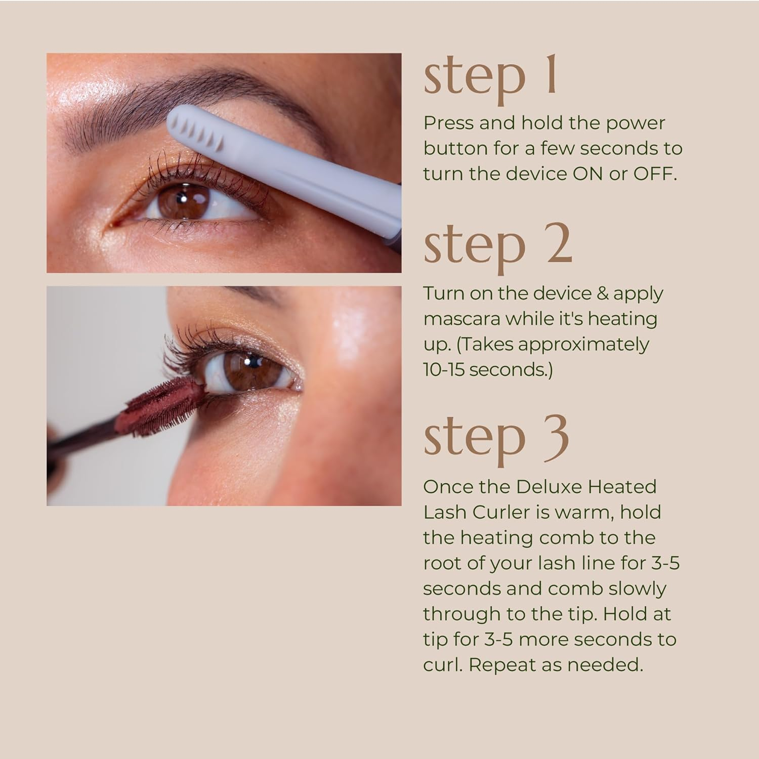 Chella Deluxe Heated Eyelash Curler with USB Re-Chargeable Battery - Safe and Gentle Won'T Damage Your Eyelashes image number 5