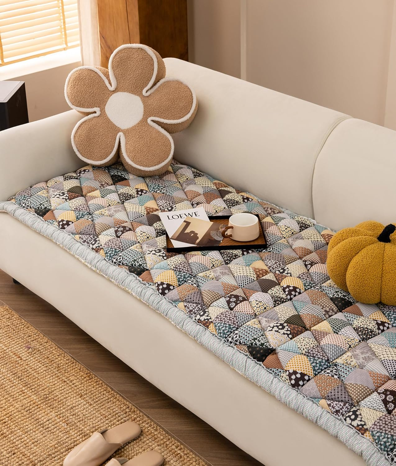 HOMEREFROM Dog Couch Cover Protector, Couch Cover for Dogs Washable Pet Bed Couch Cover, Pet Friendly Sofa Cover for Large Dogs (Grey, 70X210Cm) image number 4