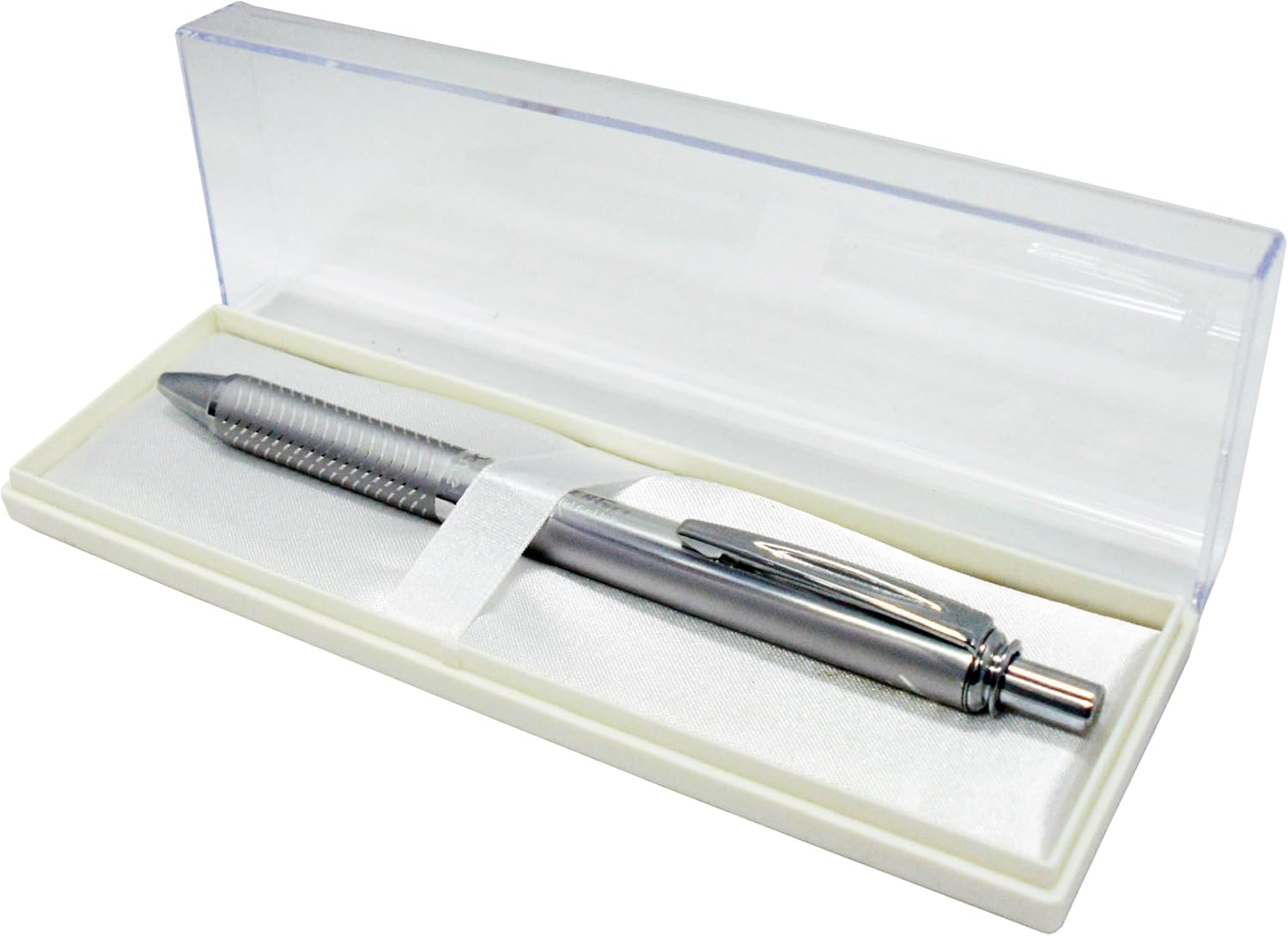 Pentel Energel Metallic Liquid Gel Pen 0.7Mm Medium Nib Black Barrel Black Ink in a Premium Case (BL407A-PBOX)
