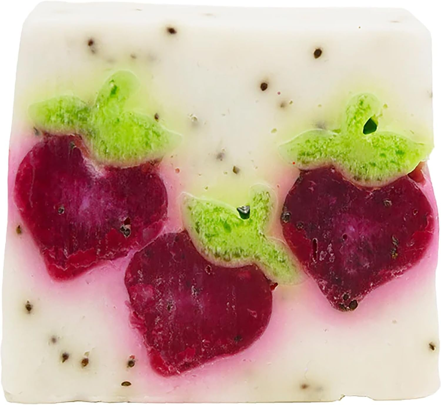 Bomb Cosmetics Berry Bar Scented Soap Slice, Berry, 100G - Uplifts Mood, Refreshes Skin, Ideal for Daily Bath & Shower