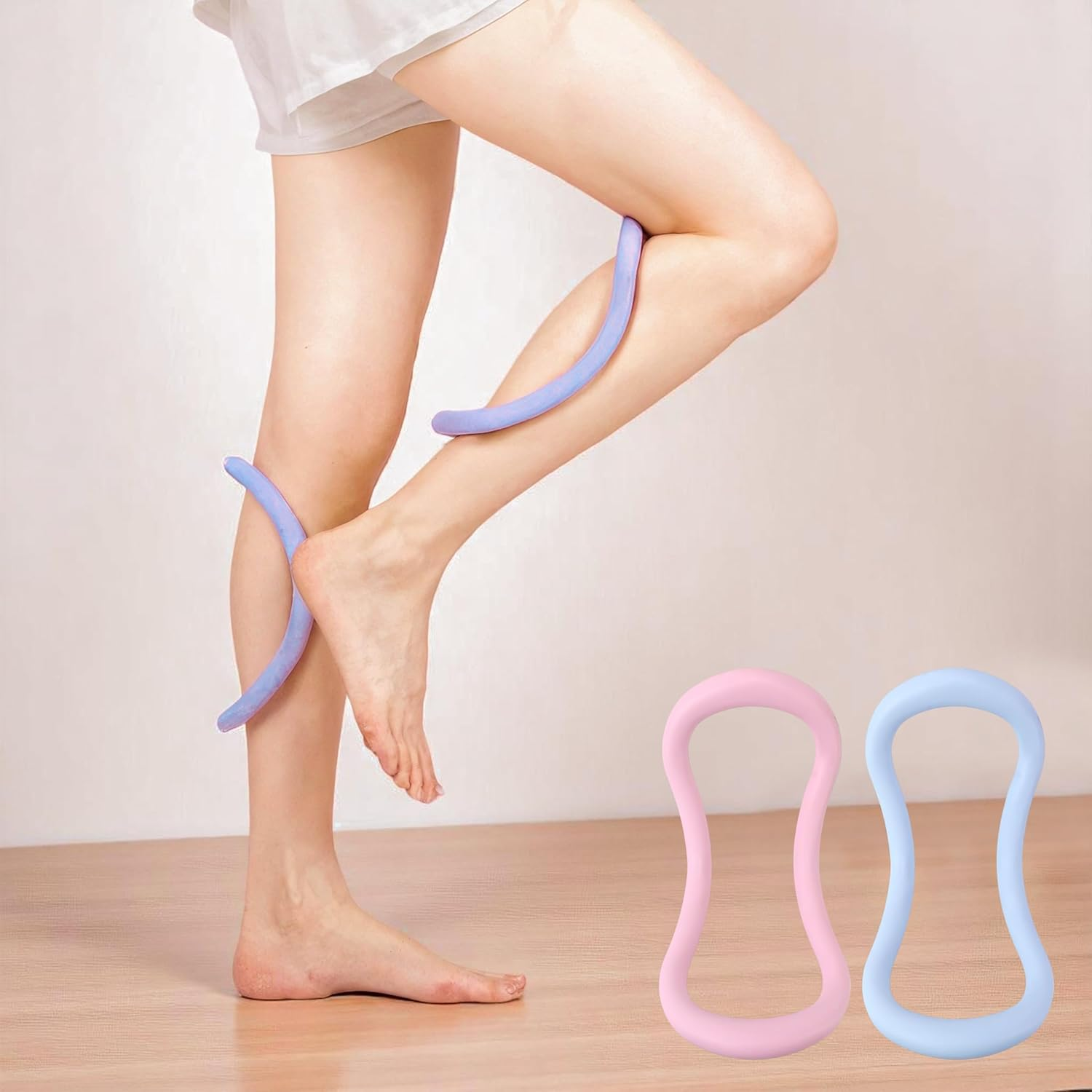 Yoga Equipment Yoga Ring &ndash; Pilates Ring Yoga Circles Fitness Sport Home Training Resistance Support Tool &ndash; Calf Massage & Pilates Circles with Massage Points image number 3