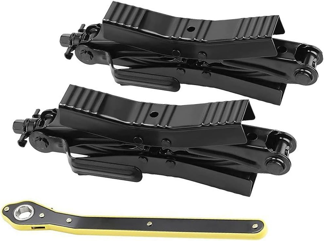 MTSDM Wheel Chock Stabilizer, Camper RV Wheel Chock Stabilizer, Travel Trailers Heavy Duty X Chocks Fits, Heavy Duty Truck RV Tire Scissor Locking X Chock, Anti-Move Tire Wheel Chock