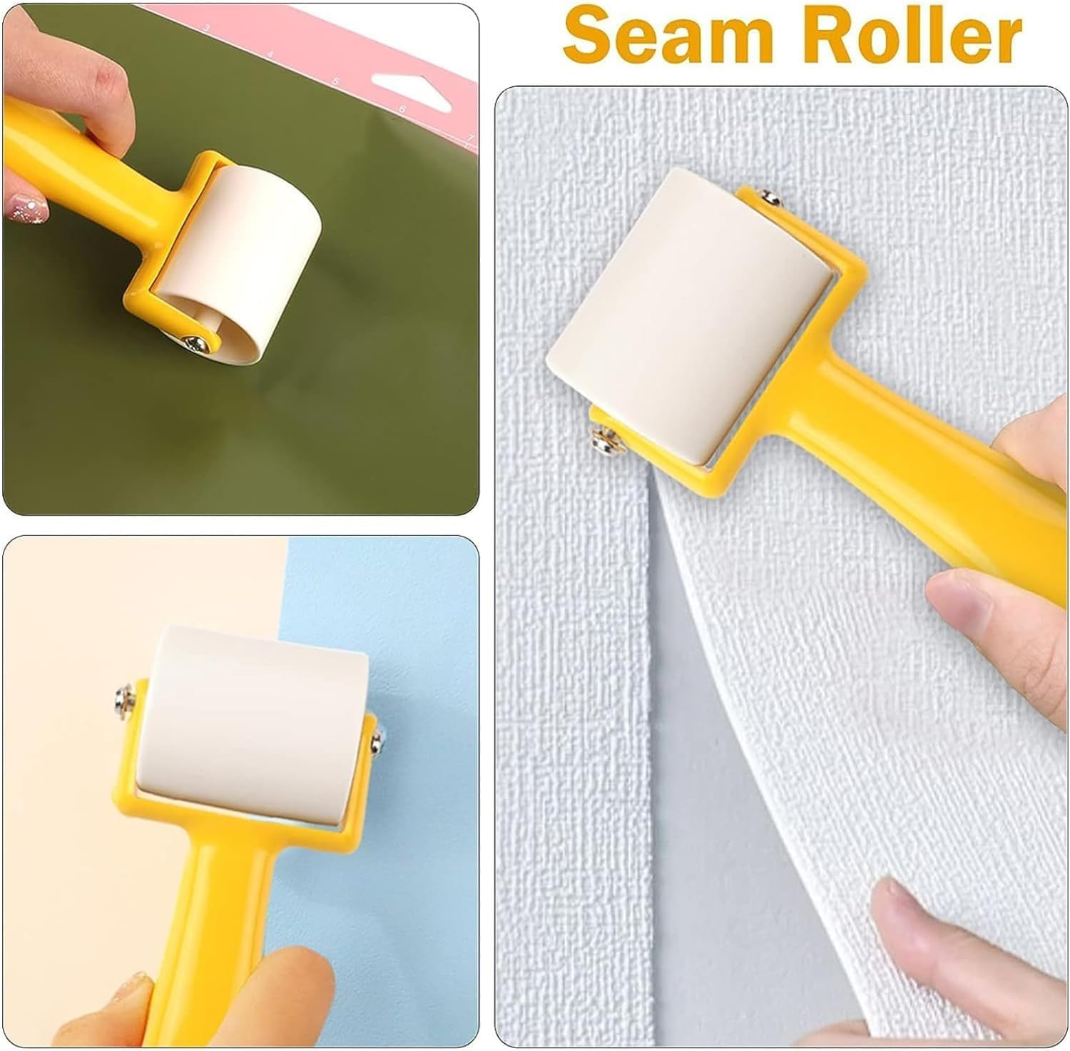 Songholee Complete 10Pcs Wallpaper Smoothing Tools Kit with Seam Roller, Hard Squeegee, Tape Measure, Craft Knife for Professional Installation(10Pcs) image number 6