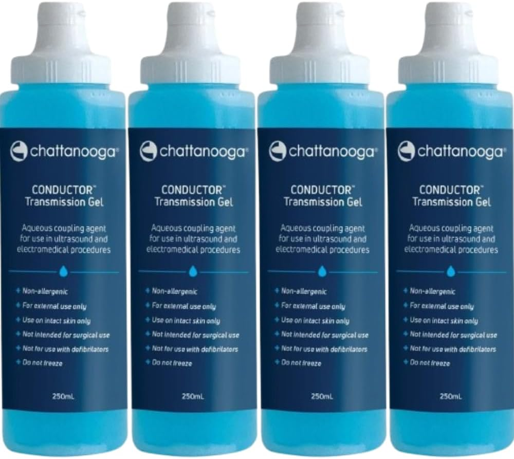 4 X Ultrasound Gel 250Ml Conductive Gel Lubricating Tens Machine ECG EEG Transmission Squeeze Bottle