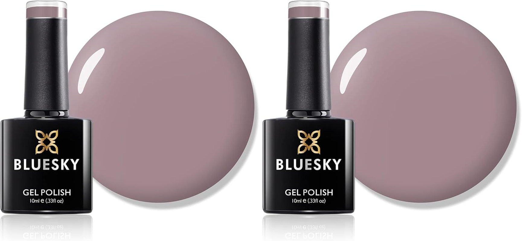 BLUESKY Gel Nail Polish 80594 [Field Fox] Brown, Tan, Nude Soak off LED UV Light - Chip Resistant & 21-Day Wear 10Ml (Pack of 2) image number 5