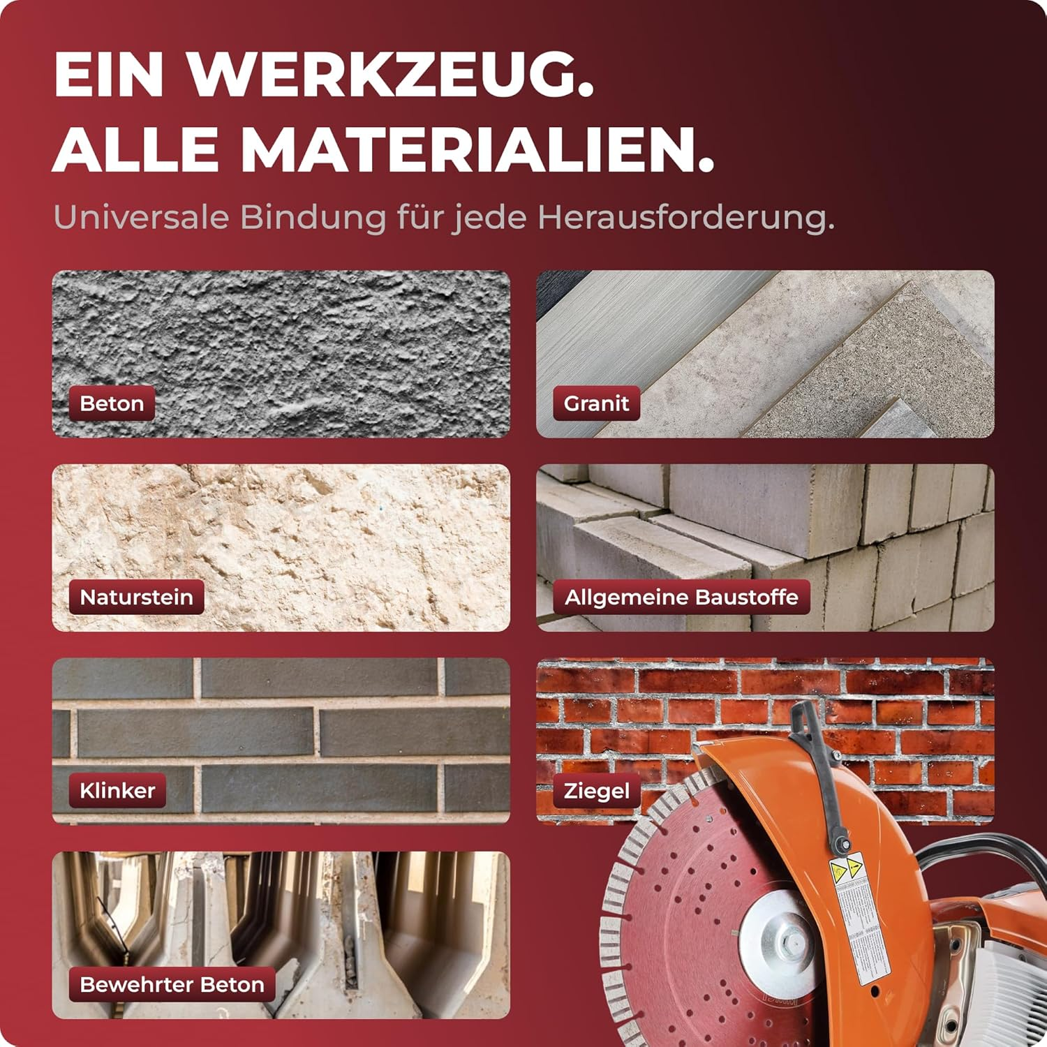 PRODIAMANT Premium Diamond Cutting Disc Concrete 350 Mm X 25.4 Mm Segment Height 15 Mm image number 1