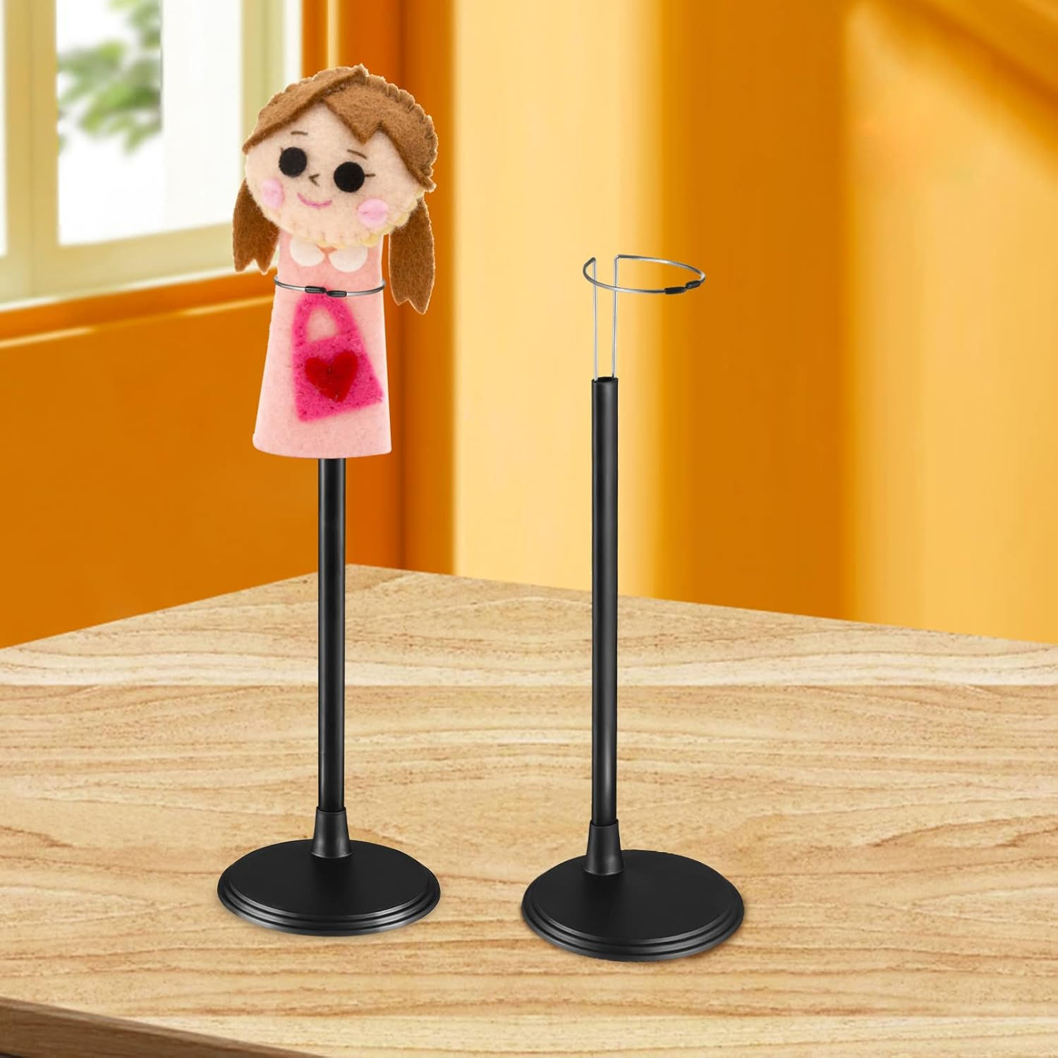 Alipis Doll Support Stands Black Adjustable Doll Stand Action Figure Display Stands Model Support Frame for Home Shop, 45CM image number 5