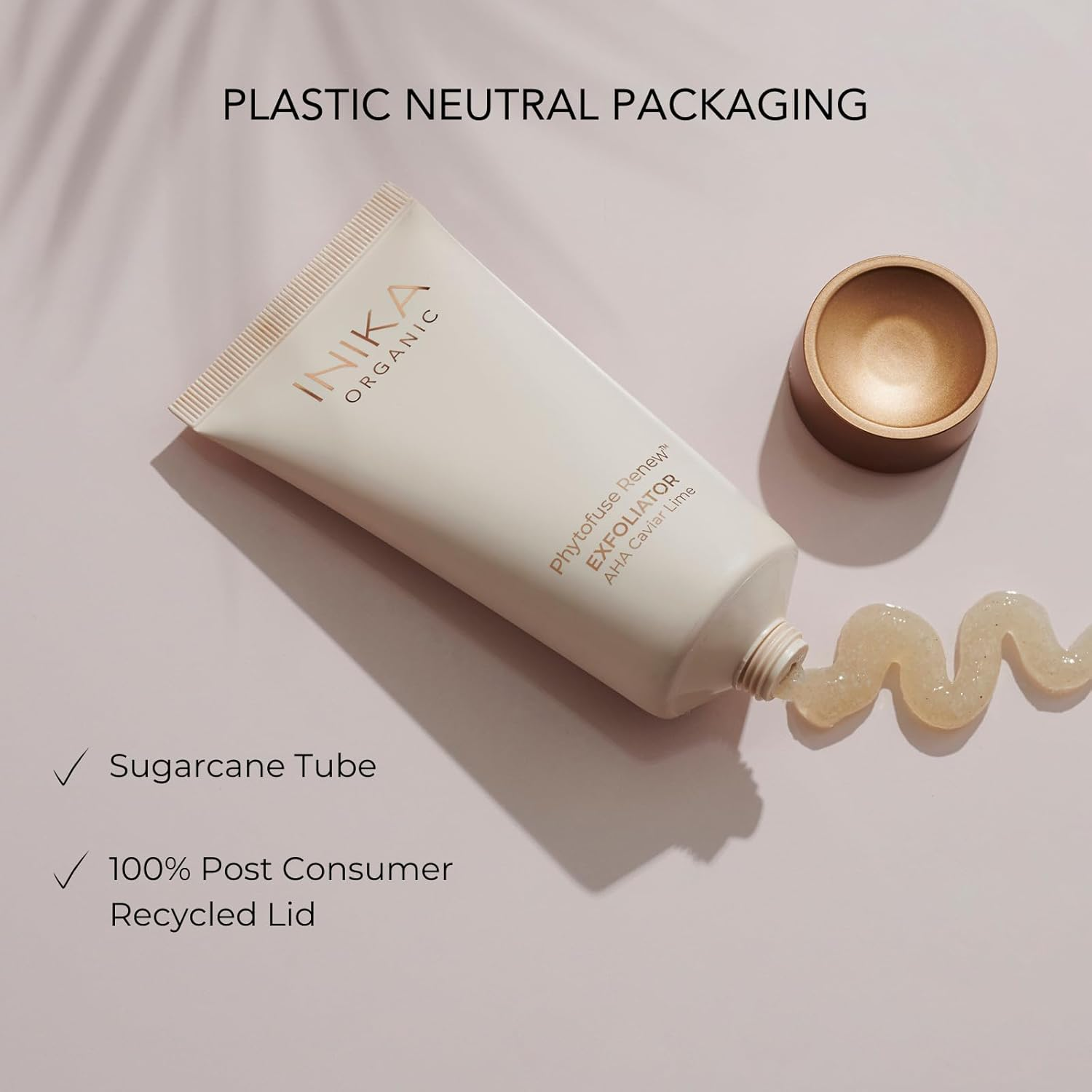 INIKA Organic Phytofuse Renew Exfoliator | Ahas and Natural Exfoliating Bamboo + Pumice for Soft, Smooth & Balanced Skin. Combined Physical + Chemical Exfoliation with Nourishing Ingredients. 75Ml image number 4