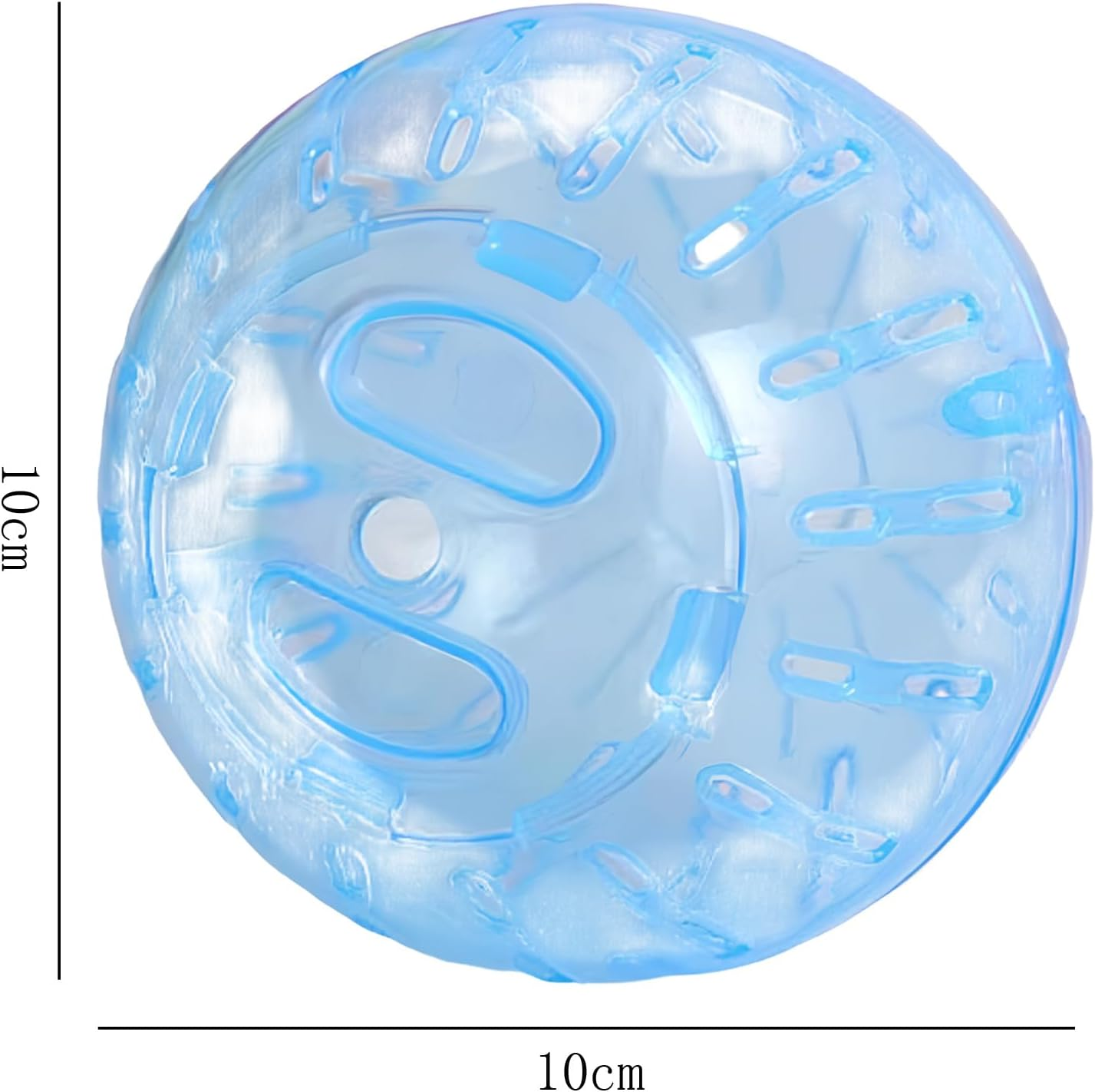 Hamster Ball 10Cm 12Cm, Plastic Transparent Hamster Running Balls, Hamster Exercise Ball, Small Jogging Balls, Running Wheel for Relieves Boredom and Increases Activity Small Animals Pet (10 Cm) image number 6