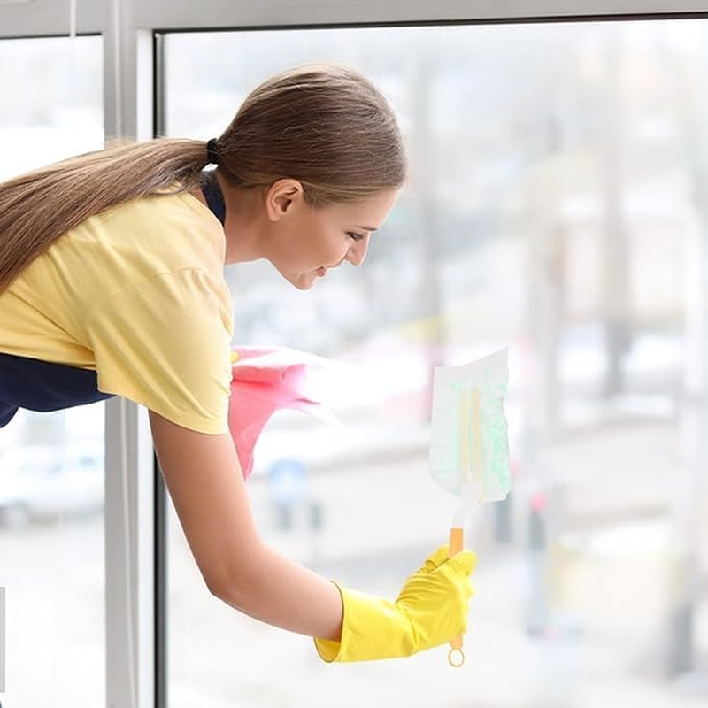 Replacement Duster Handle Extended Handle, 3Pcs Extender Duster Mop Handles,Extendable Duster Mop Handles,Plastic Extender Duster Mop Handle,Dust Handle Mop Extended Compatible with Duster Refill image number 4