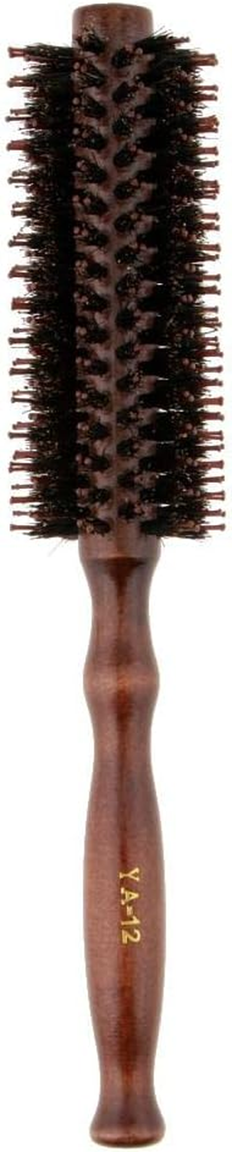 Yuksok Stylish Wooden Handle round Hairbrush for Easy Styling and Drying, 12 Rows image number 3