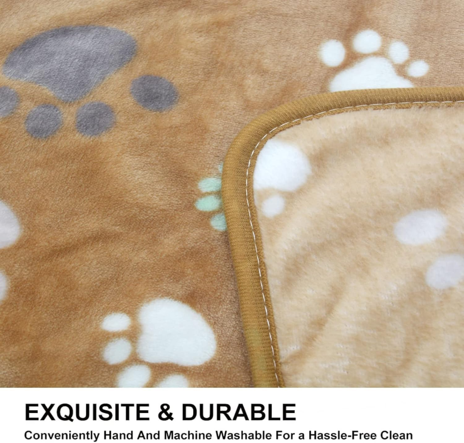 3 Packs Puppy Blanket Super Soft Warm Sleeping Mat Cute Printed Blanket Plush Pet Blanket Soft Warm Flannel Dog Blanket for Puppies and Kittens, 23 "X15" image number 5