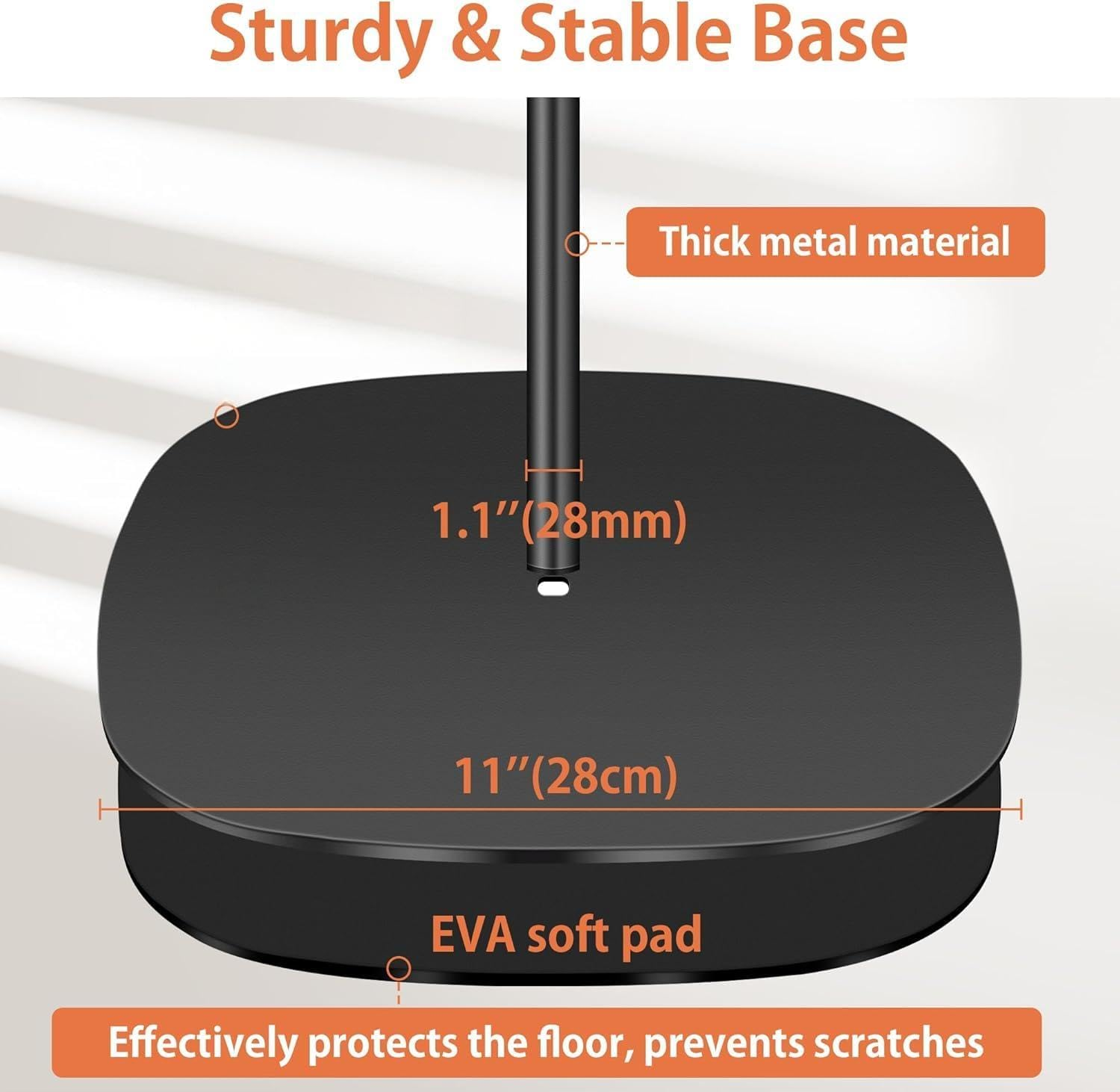 Projector Stand, Floor Mount with Adjustable Height 50-135Cm, Universal Projector Ceiling Mount 360&deg; Rotatable for Home & Office (Hiding-135Cm) image number 2