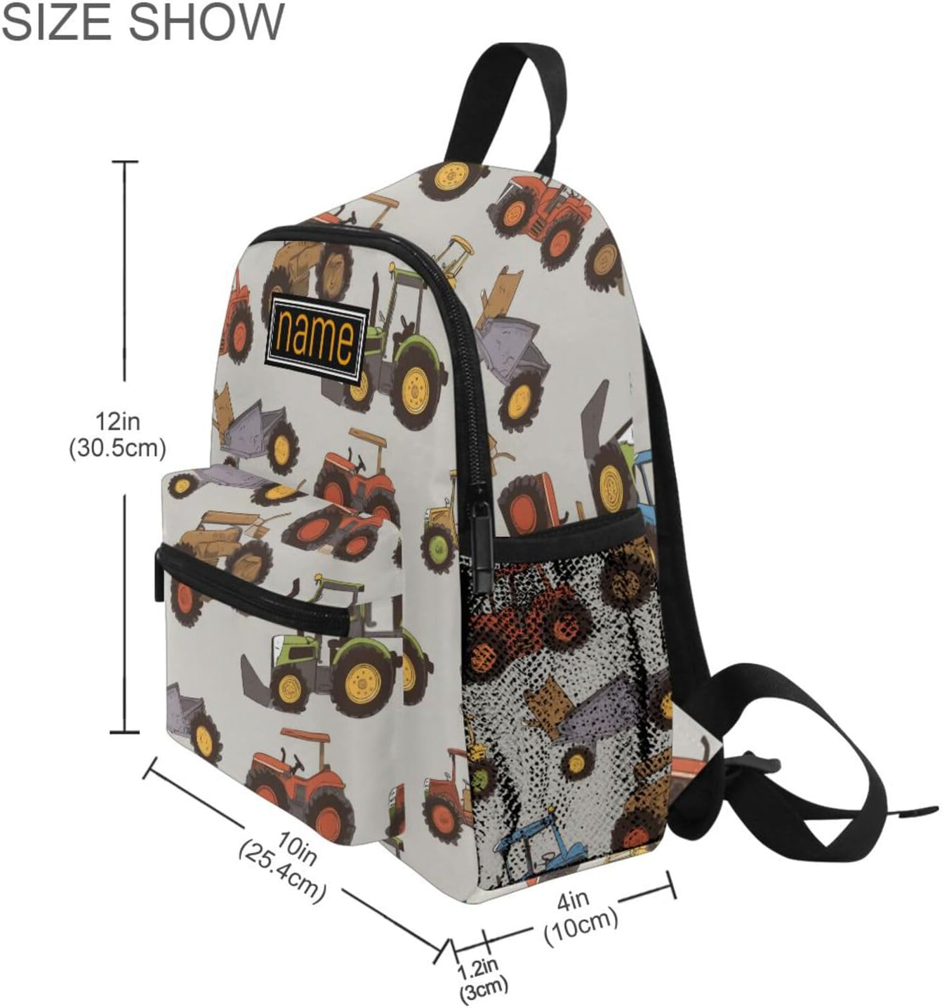 Toddler Backpack for Boy'S/Girl'S Children Kindergarten School Book Bag - Colorful Truck Cartoon image number 2