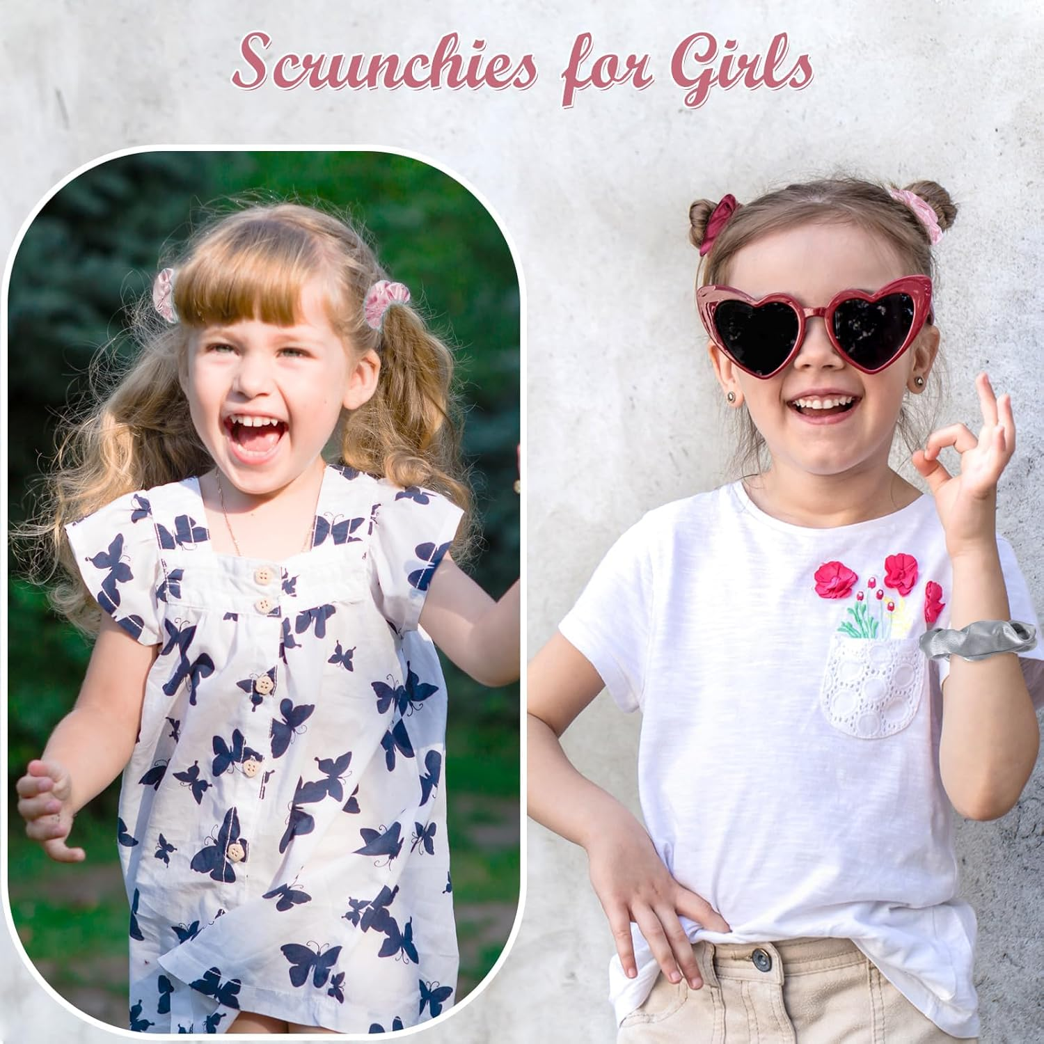 Hshenjhu Pack of 3 Satin Scrunchies, Soft Elastic Scrunchies, Hair Bobbles without Marks, Breakage Prevention Hair Band, Silk Ponytail Holder, for Women, Girls, Hair Accessories, 3 Colours image number 5