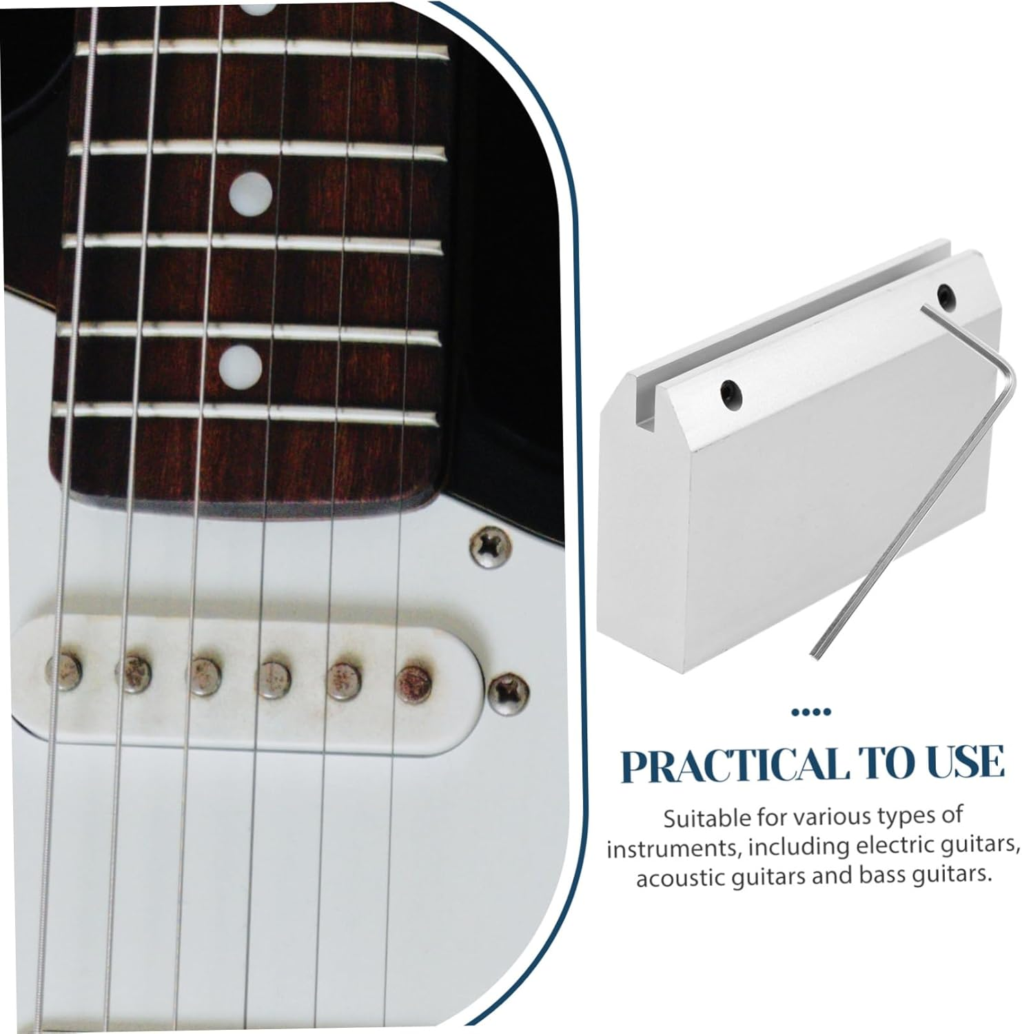 UPKOCH 1Set Electric Guitar Fret Press Tool Professional Luthier Repair Accessories for Electric Acoustic and Bass Guitars Includes Wrench for Easy Installation and Versatile Use image number 6